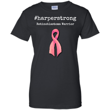 Load image into Gallery viewer, #harperstrong-Retinoblastoma-Warrior-Cancer-Awareness-Men/Women-T-shirt-Unisex-T-Shirt-Black-S