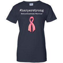 Load image into Gallery viewer, #harperstrong-Retinoblastoma-Warrior-Cancer-Awareness-Men/Women-T-shirt-Unisex-T-Shirt-Black-S