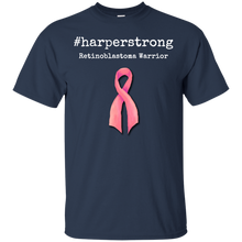 Load image into Gallery viewer, #harperstrong-Retinoblastoma-Warrior-Cancer-Awareness-Men/Women-T-shirt-Unisex-T-Shirt-Black-S